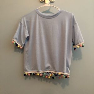 Pom Pom crop top
